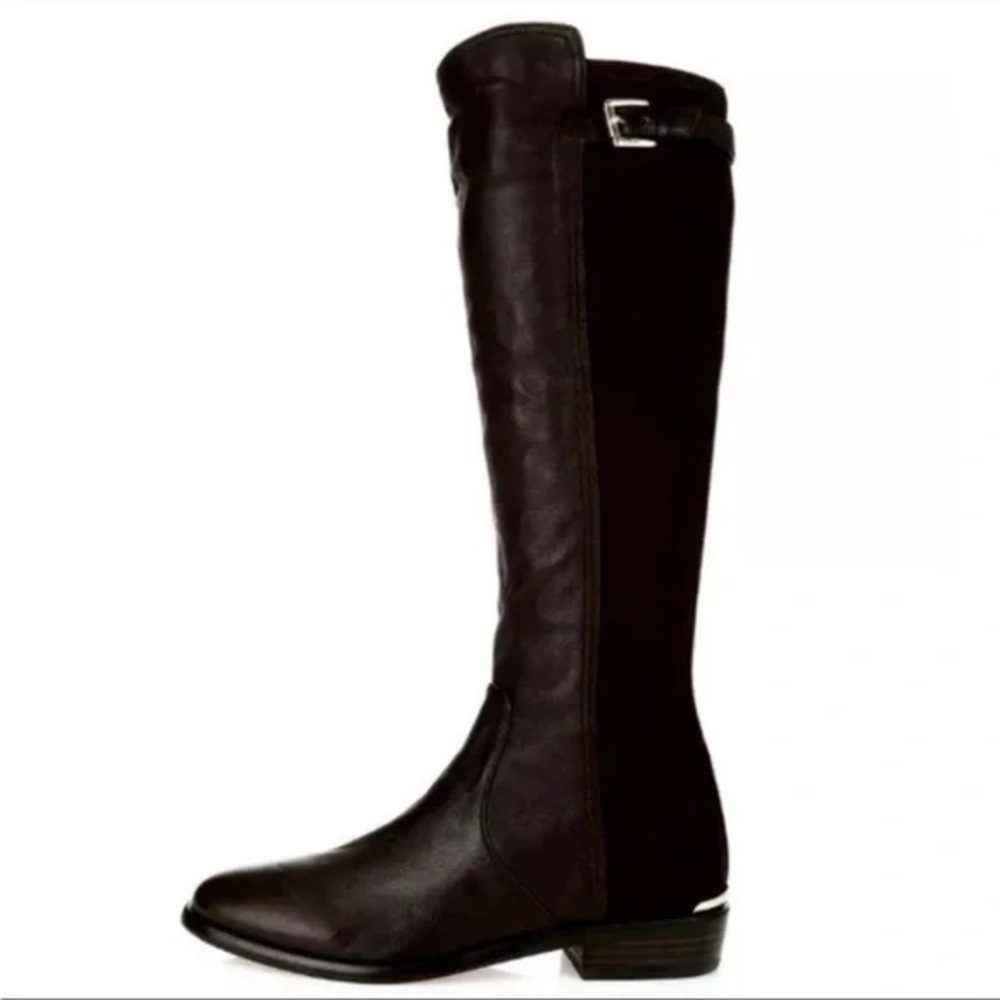 Coach Leather Black Lilac Boot (Q3011) Size 7.5